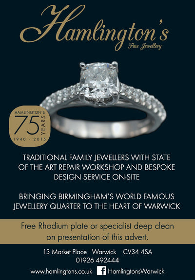 Free Rhodium Plate or Speclialist Deep Clean Offer This September at Hamlington's