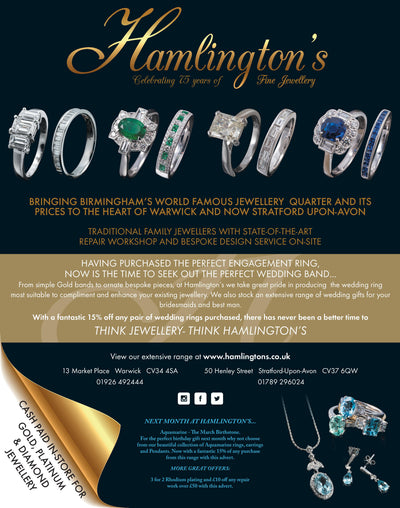 Fantastic 15% off on any Pair of Wedding Rings Purchased at Hamlington's