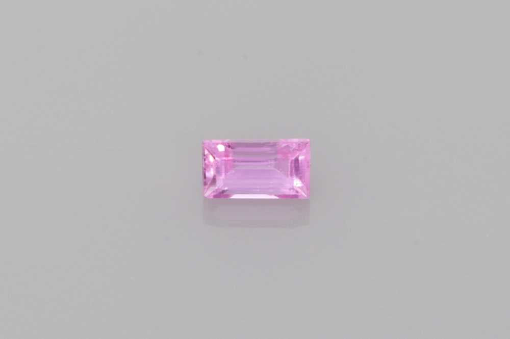Pink Sapphire Baguette gemstone