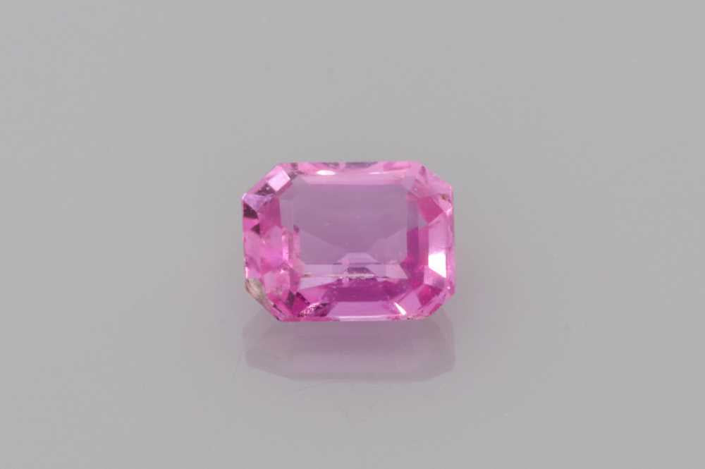 Pink Sapphire Emerald Cut gemstone image 2
