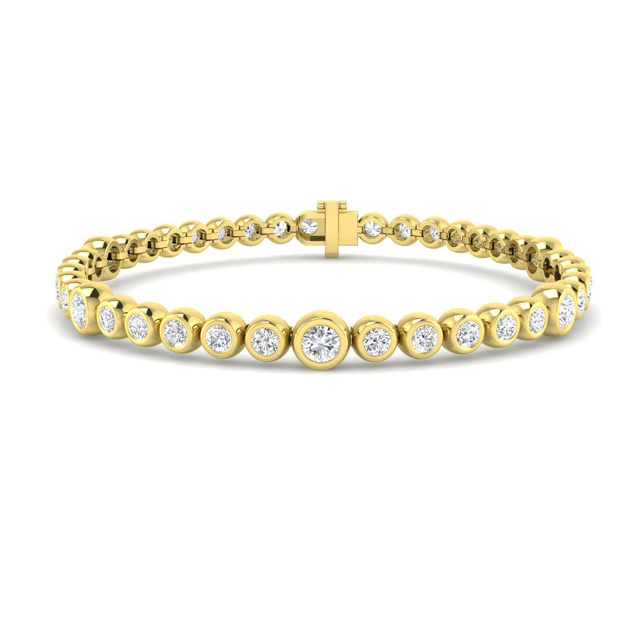 18ct Yellow Gold 5.00ct G SI1 Diamond Bracelet