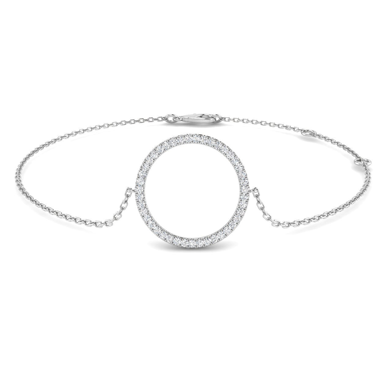 18ct White Gold 0.16ct G SI2 Diamond Bracelet