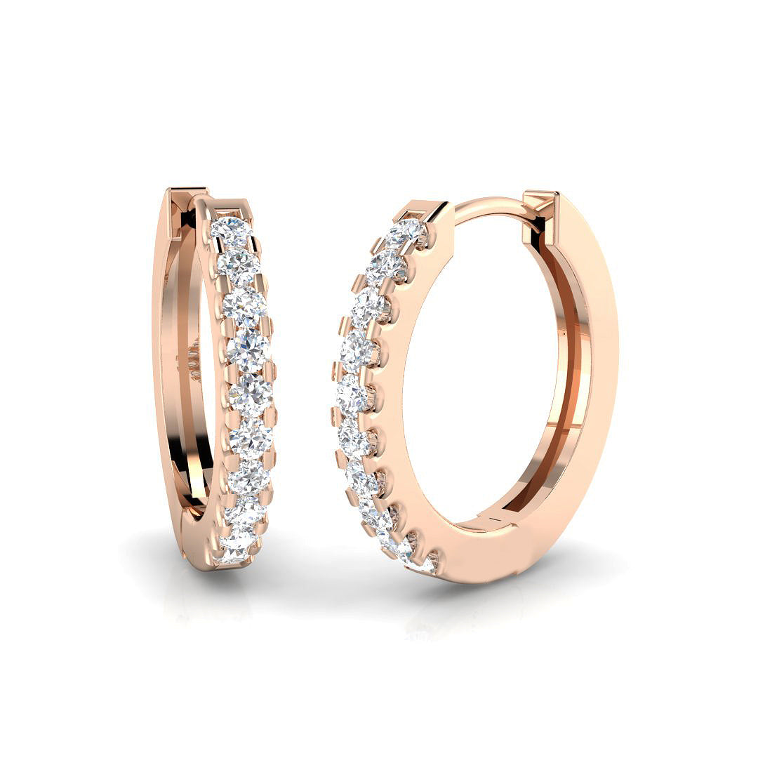 18ct Rose Gold 0.19ct Laboratory Grown CVD Earrings