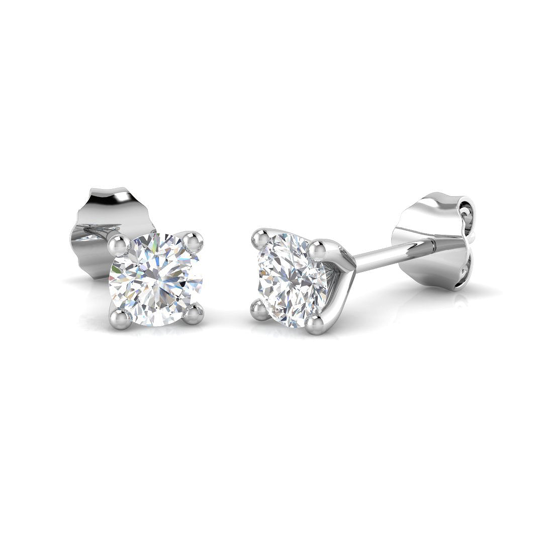 9ct White Gold 0.51ct Laboratory Grown CVD Earrings