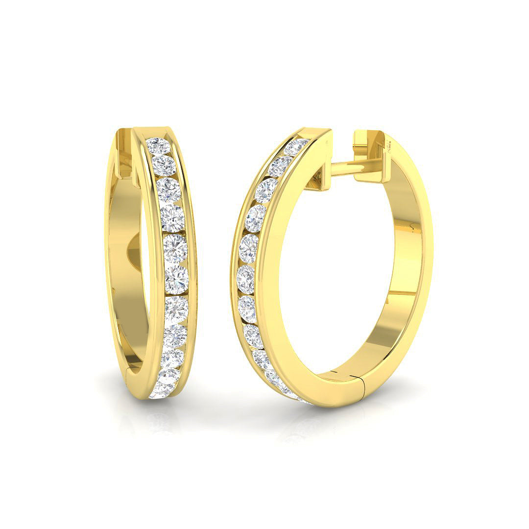 9ct Yellow Gold 0.53ct Laboratory Grown CVD Earrings
