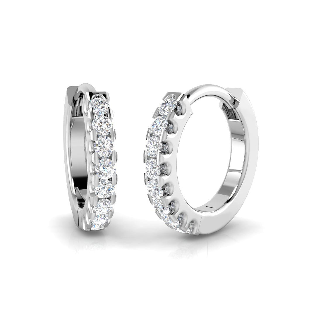 18ct White Gold 0.07ct G SI2 Diamond Earrings