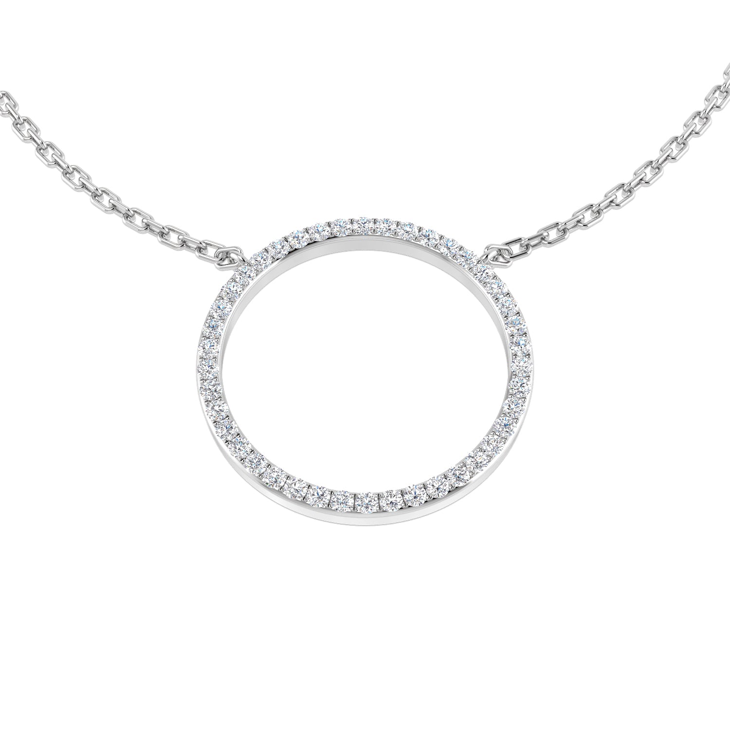 18ct White Gold 0.15ct G SI2 Diamond Necklace