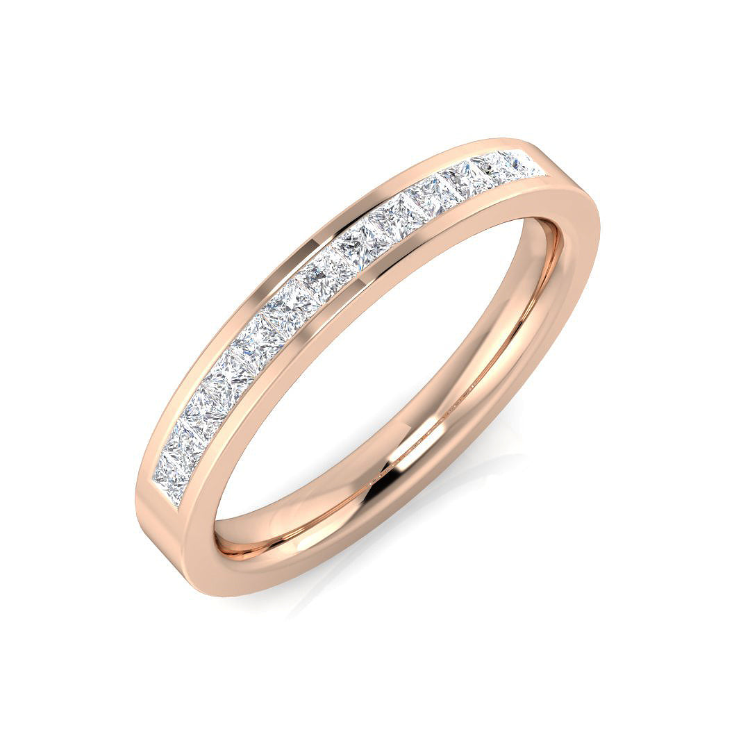 18ct Rose Gold 0.40ct G SI1 Diamond Ring