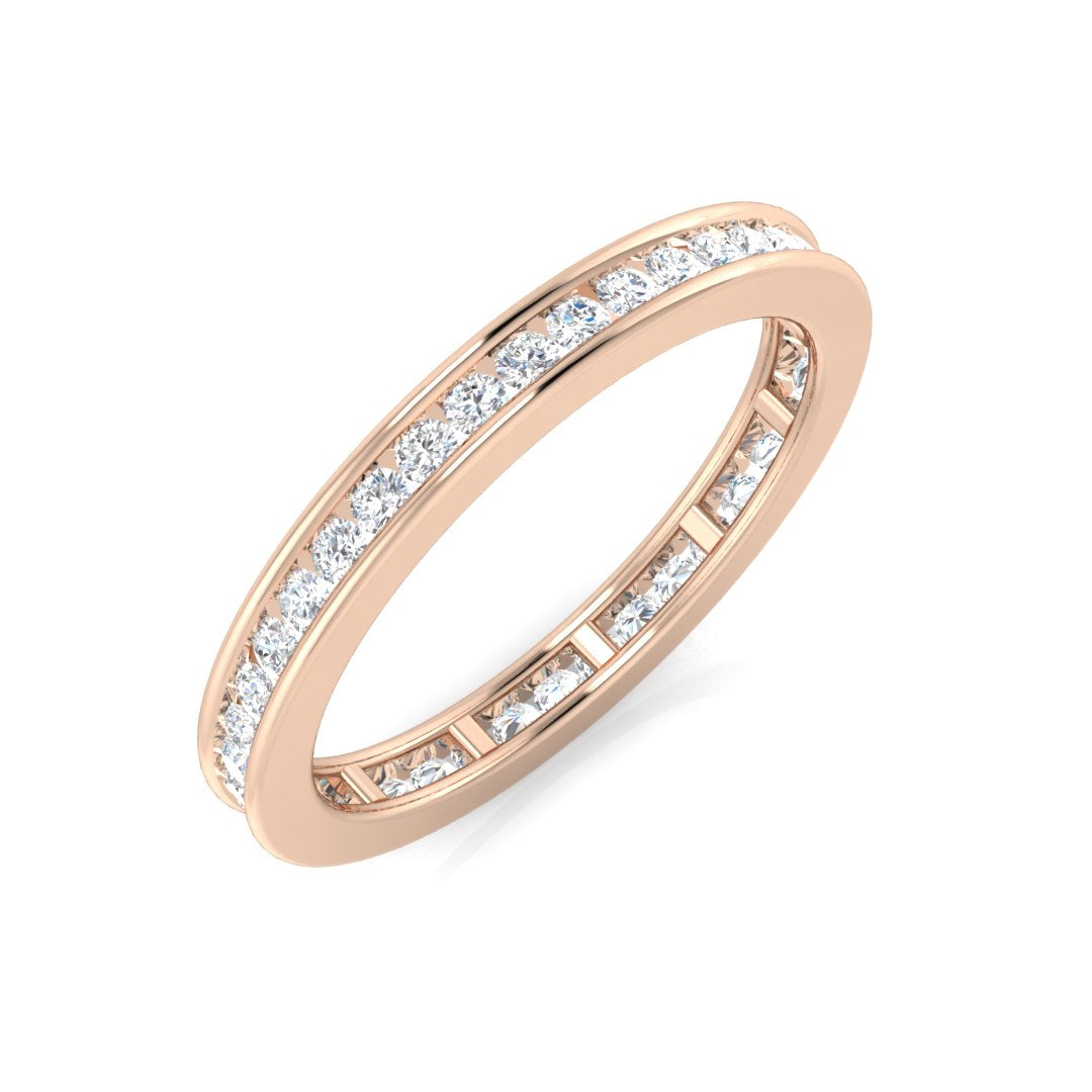 18ct Rose Gold 0.50ct G SI1 Diamond Ring