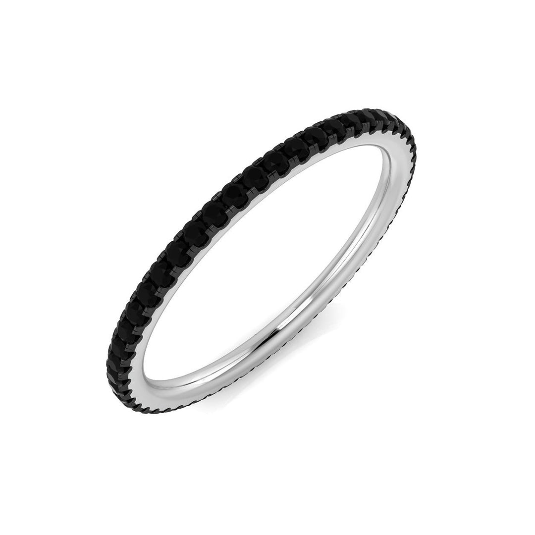 18ct White Gold 0.35ct Black Diamond Ring