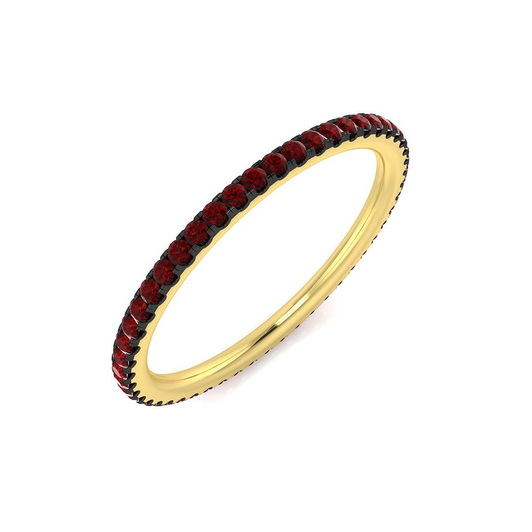18ct Yellow Gold 0.40ct Ruby Ring
