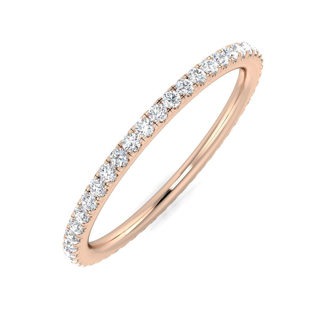 18ct Rose Gold 0.30ct G SI1 Diamond Ring