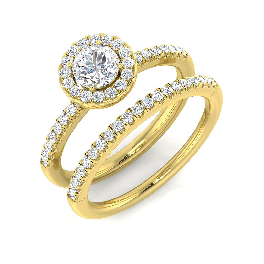 18ct Yellow Gold 0.58ct G SI1 Diamond Ring