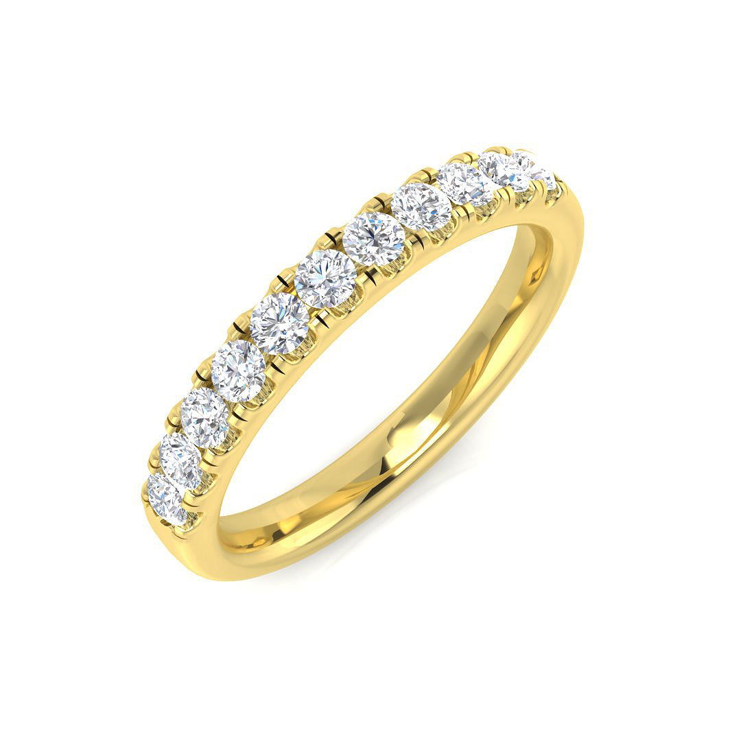 9ct Yellow Gold 0.40ct Laboratory Grown CVD Ring