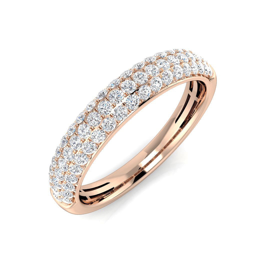 18ct Rose Gold 0.55ct G SI1 Diamond Ring