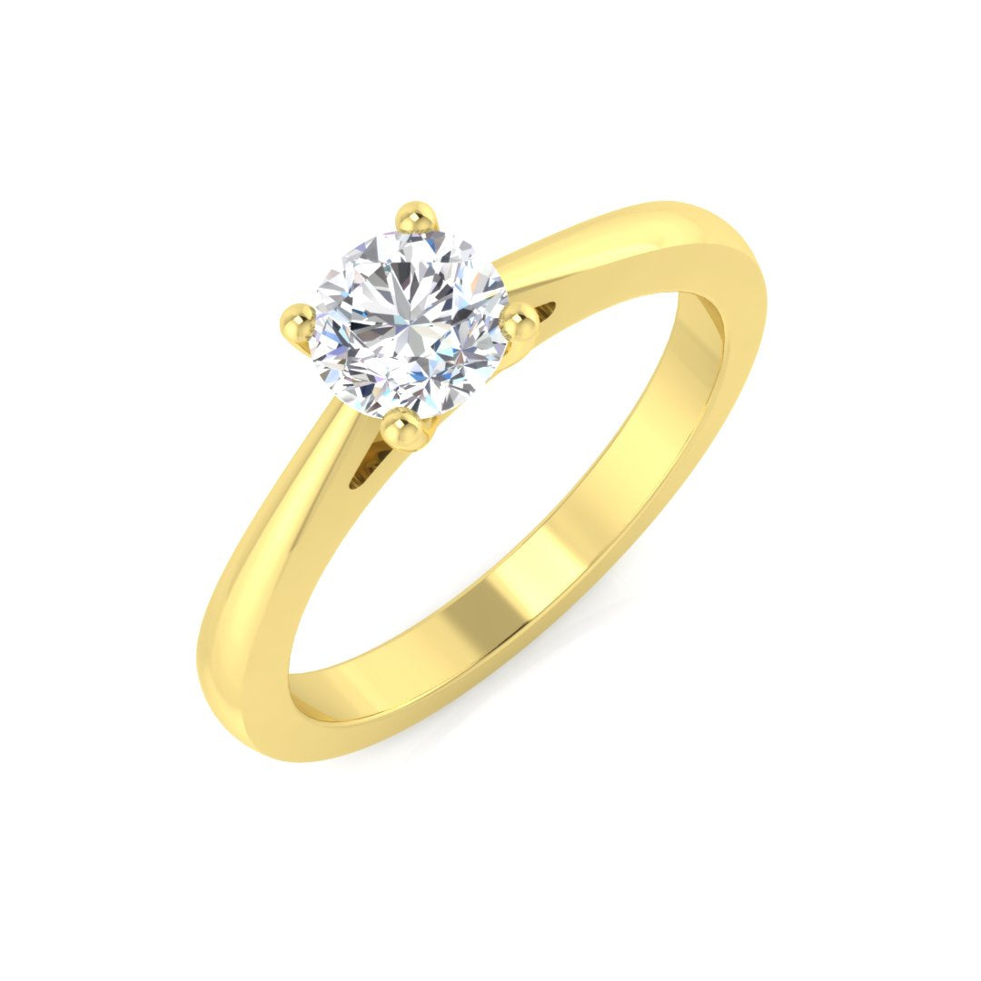 9ct Two-Tone Gold 0.50ct Laboratory Grown CVD Ring