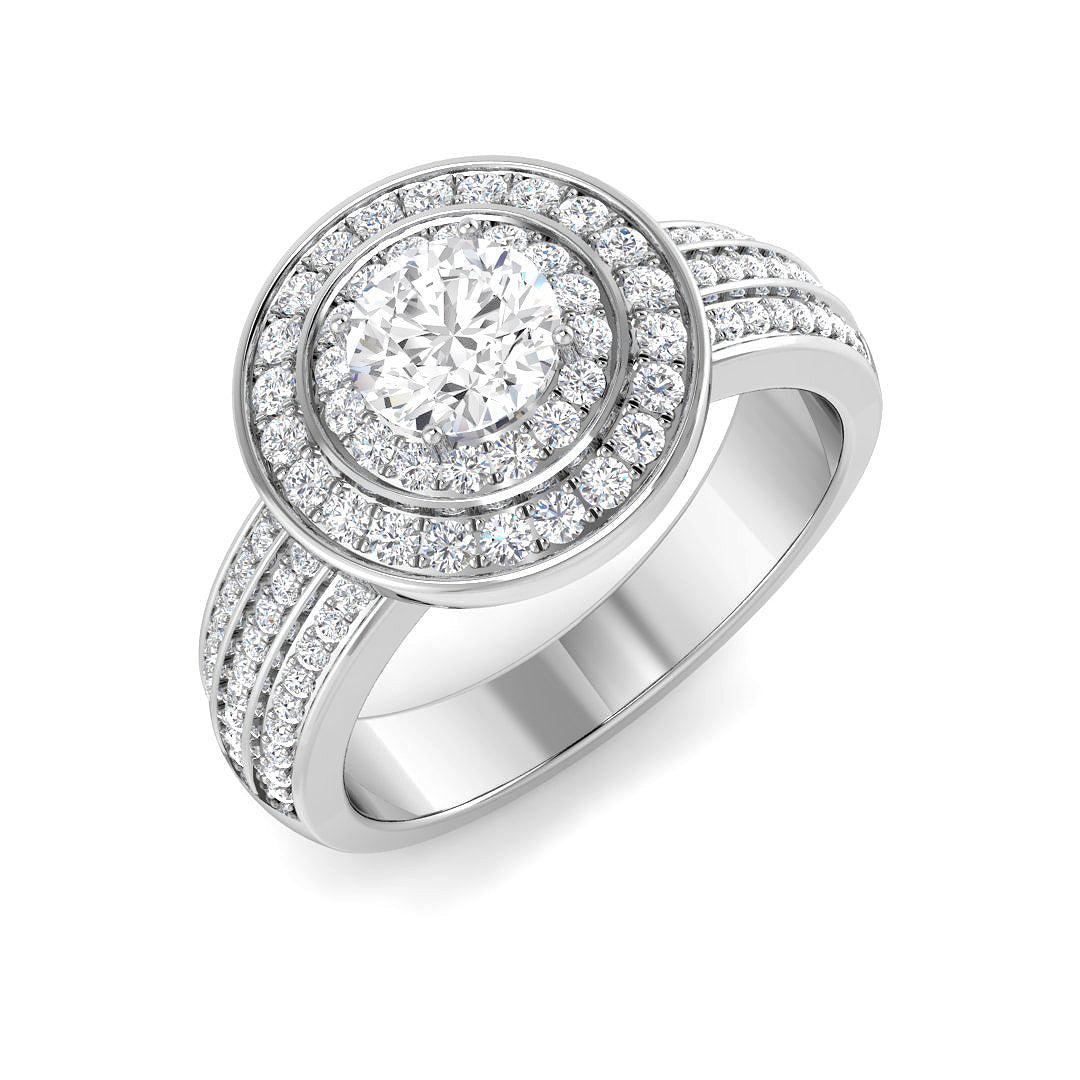 18ct White Gold 0.84ct G SI2 Diamond Ring