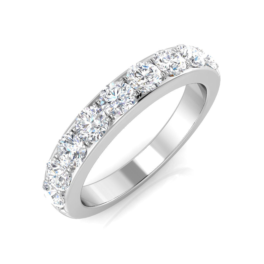 9ct White Gold 0.99ct Laboratory Grown CVD Ring