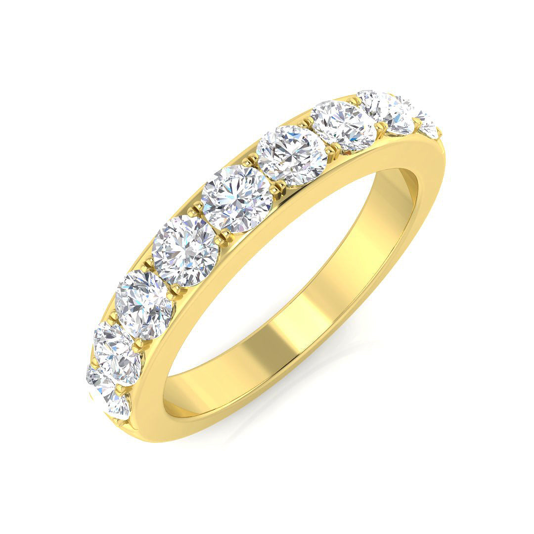 9ct Yellow Gold 0.99ct Laboratory Grown CVD Ring