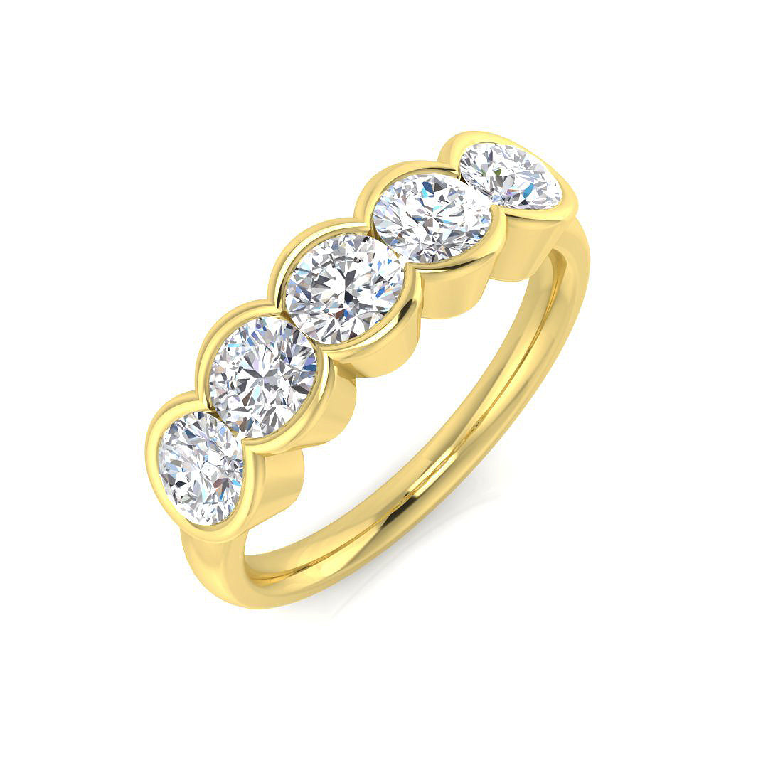 18ct Yellow Gold 1.26ct Laboratory Grown CVD Ring