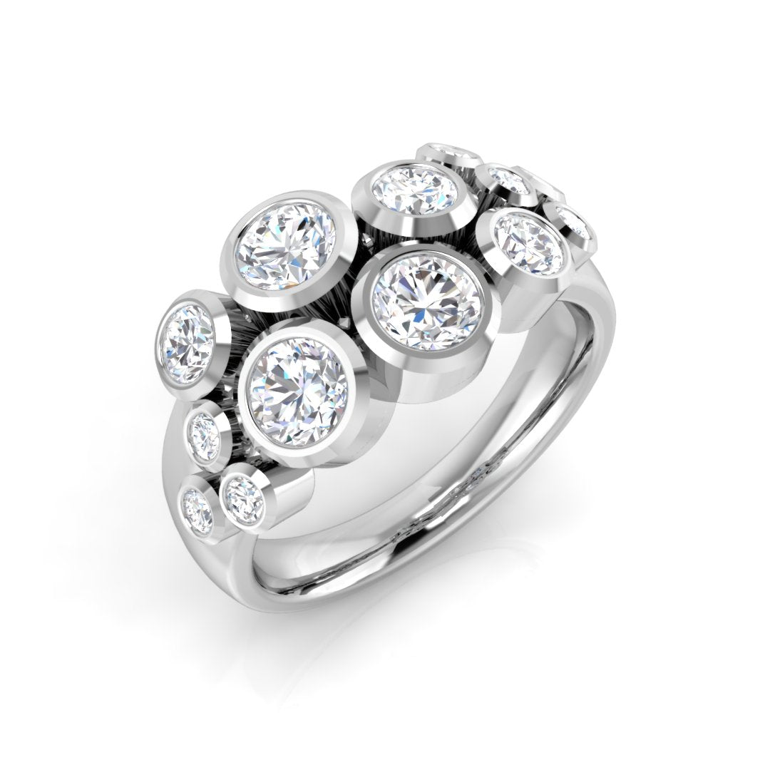 9ct White Gold 1.64ct Laboratory Grown CVD Ring