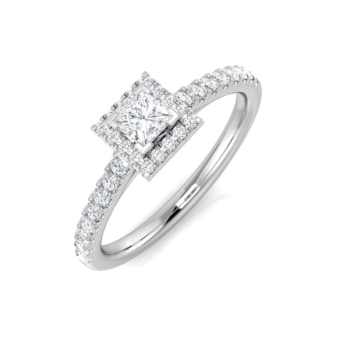 18ct White Gold 0.43ct G SI2 Diamond Ring