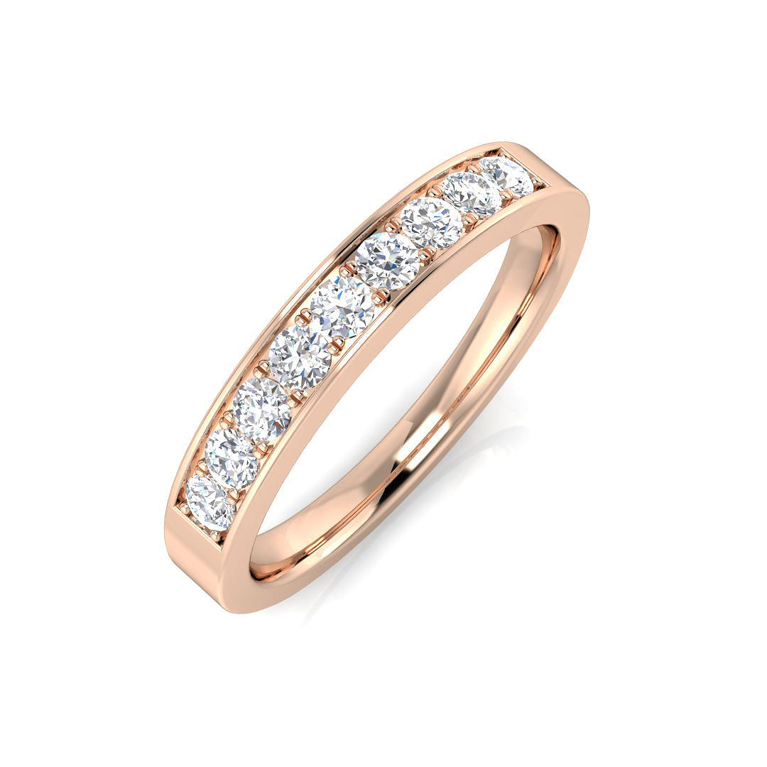 18ct Rose Gold 0.48ct G SI1 Diamond Ring