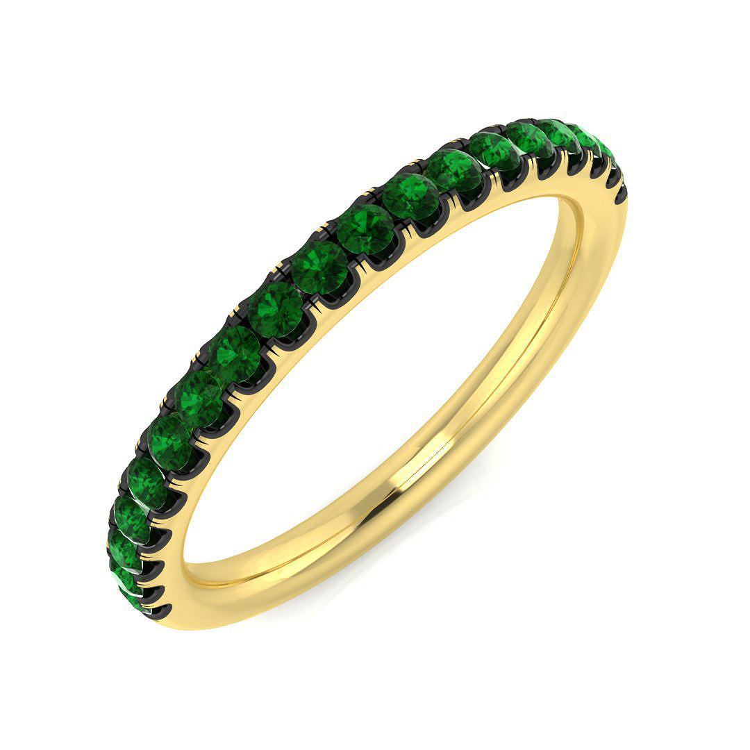 18ct Yellow Gold 0.20ct Emerald Ring