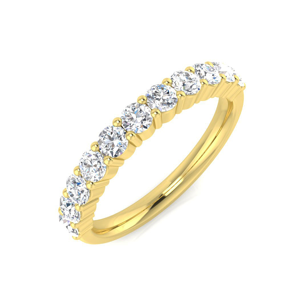 9ct Yellow Gold 0.74ct G SI2 Diamond Ring