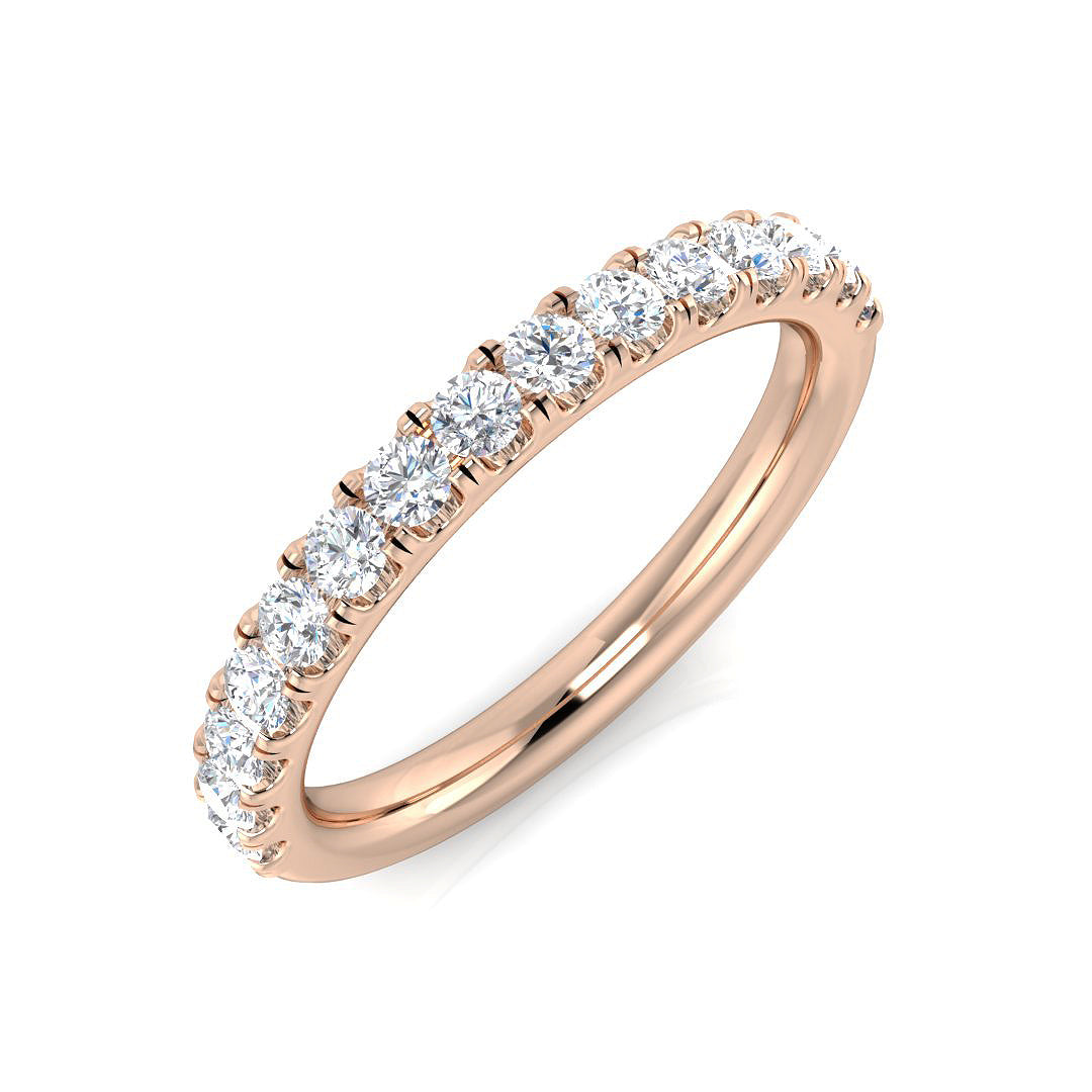 18ct Rose Gold 0.41ct G SI1 Diamond Ring