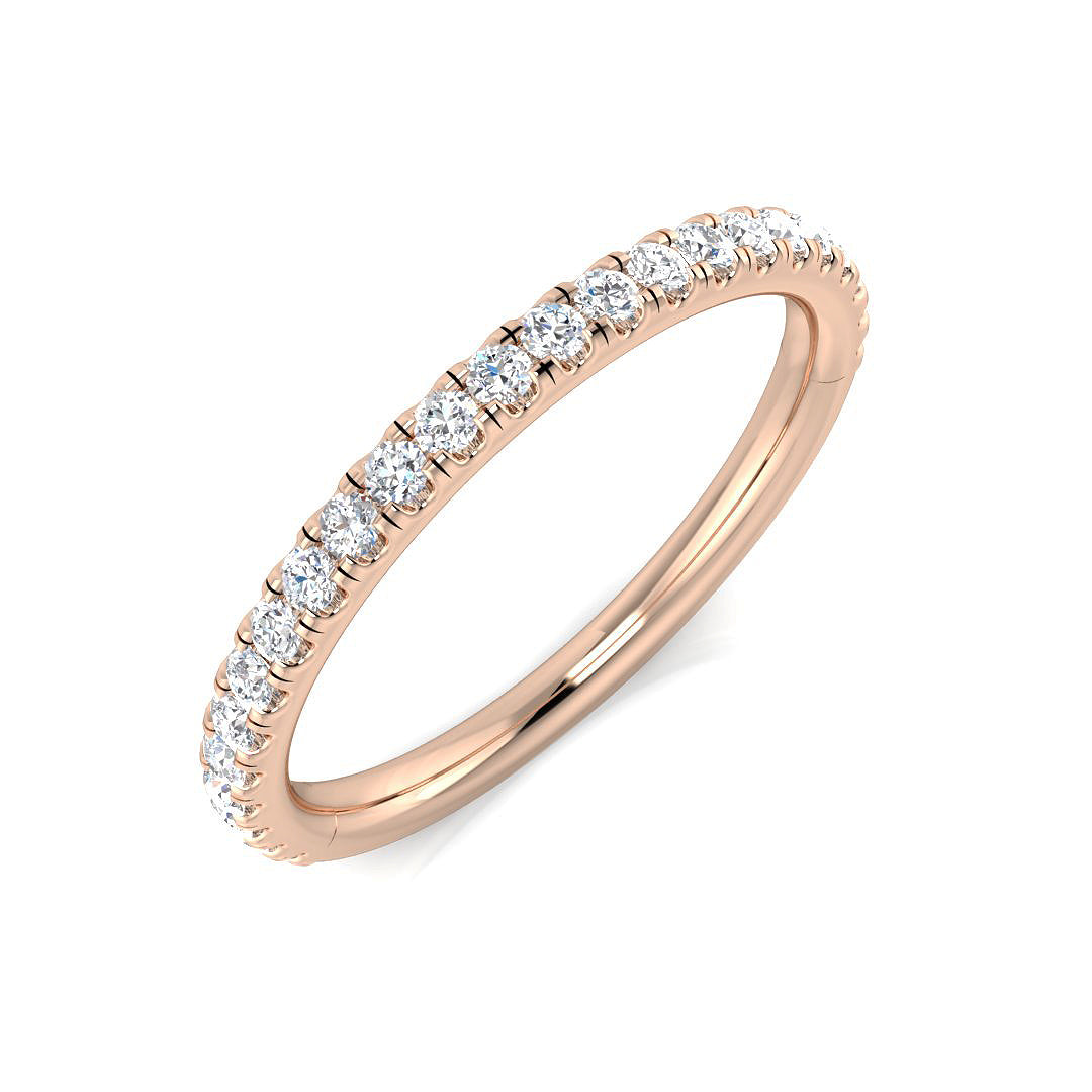 18ct Rose Gold 0.27ct G SI1 Diamond Ring