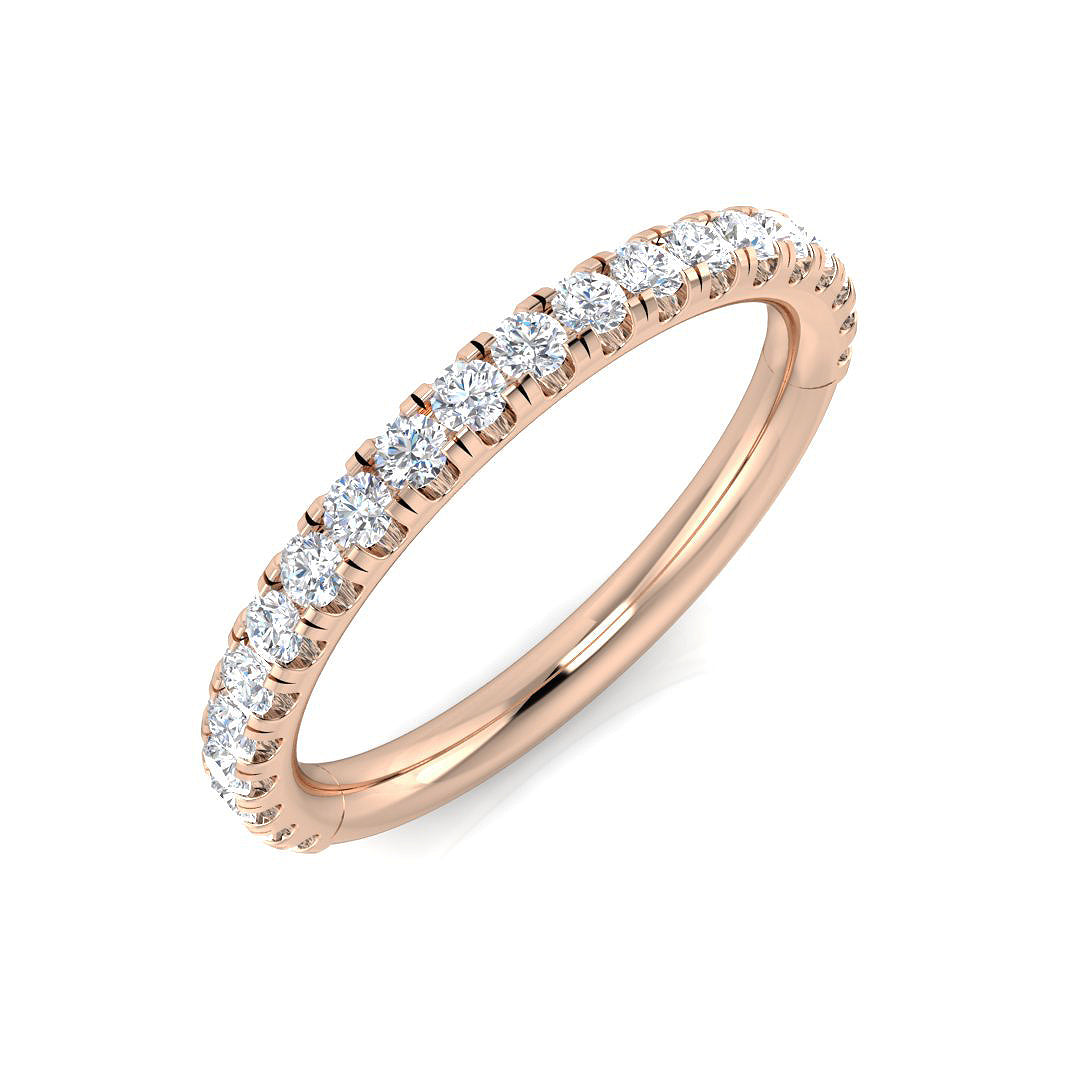 18ct Rose Gold 0.40ct G SI1 Diamond Ring