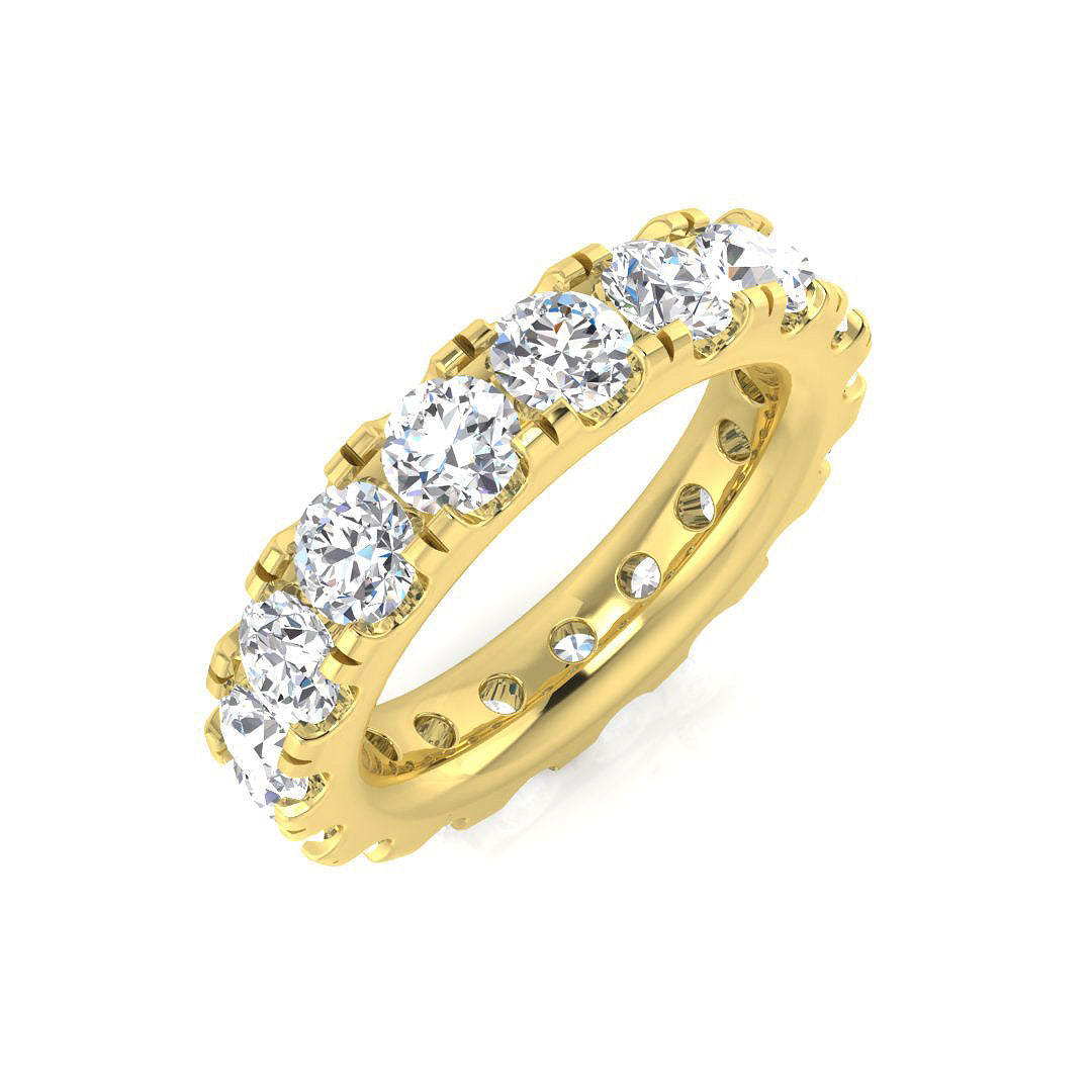 18ct Yellow Gold 4.15ct G SI1 Diamond Ring