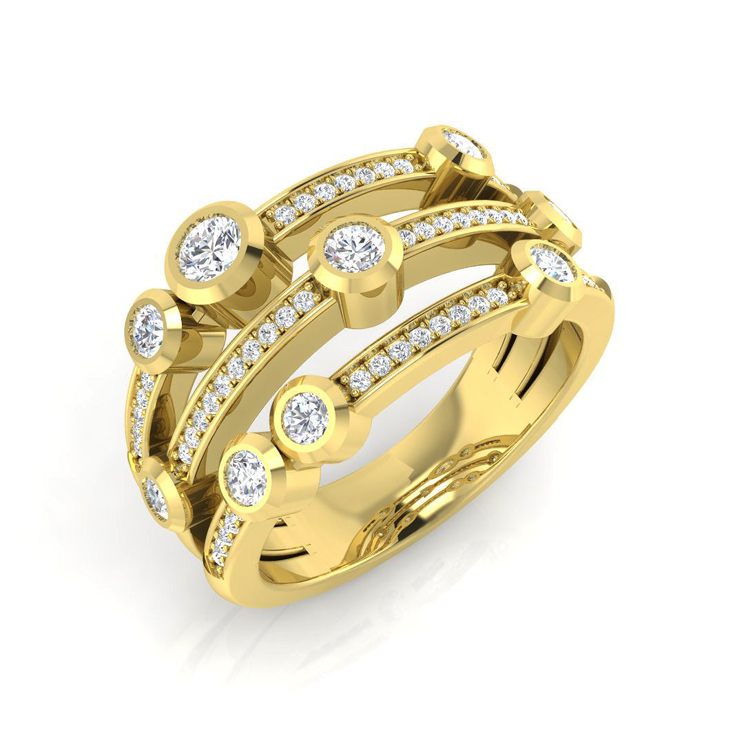 18ct Yellow Gold 0.73ct G SI2 Diamond Ring