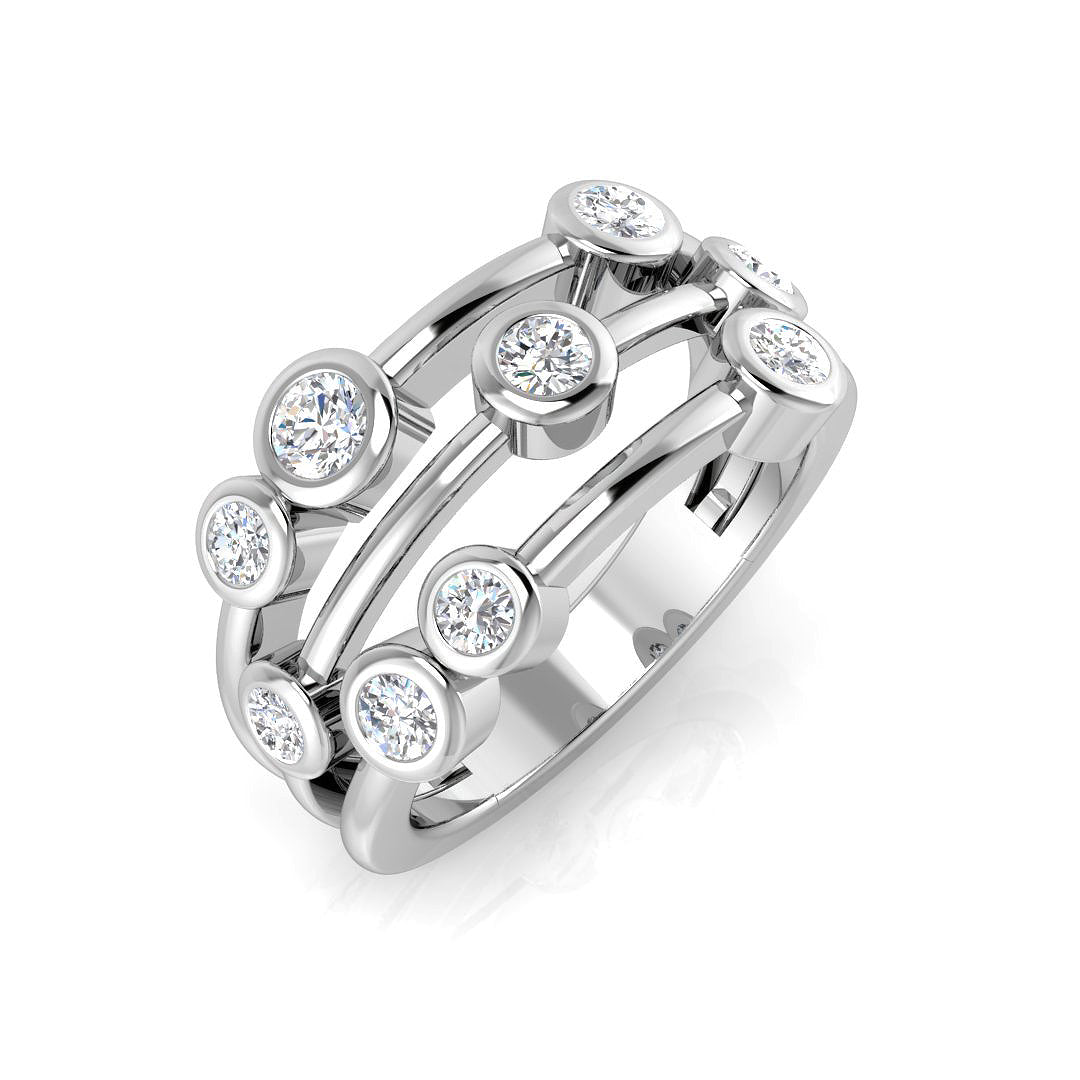 9ct White Gold 0.69ct G SI2 Diamond Ring