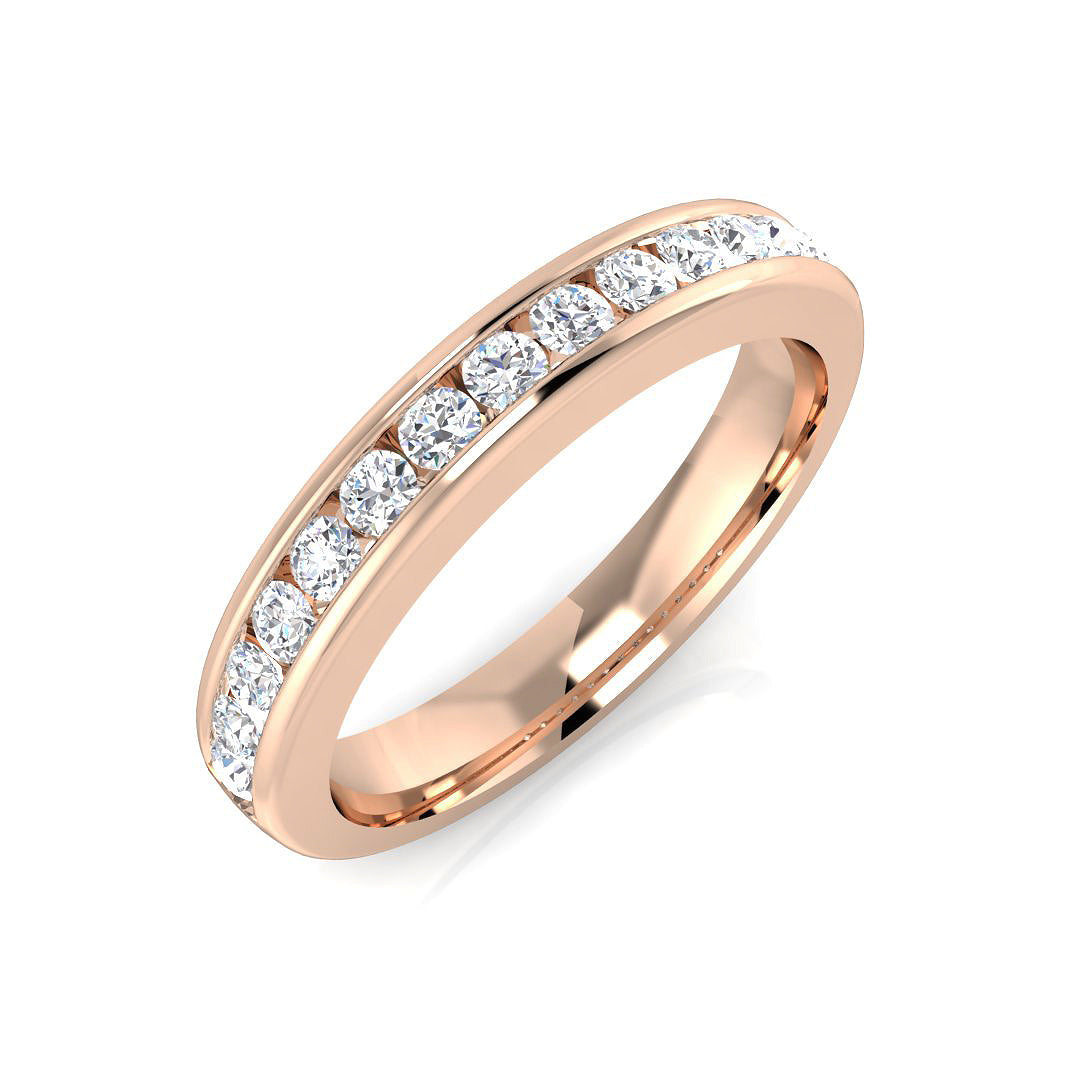 18ct Rose Gold 0.35ct G SI1 Diamond Ring