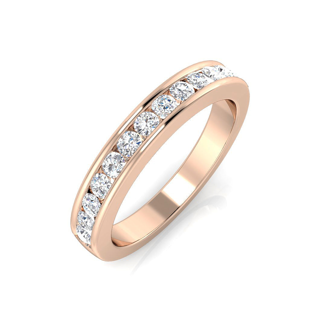 18ct Rose Gold 0.37ct G SI1 Diamond Ring