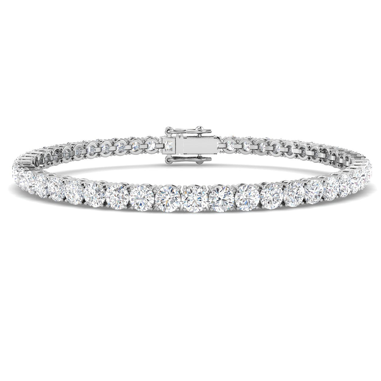 18ct White Gold 7.10ct G SI2 Diamond Bracelet