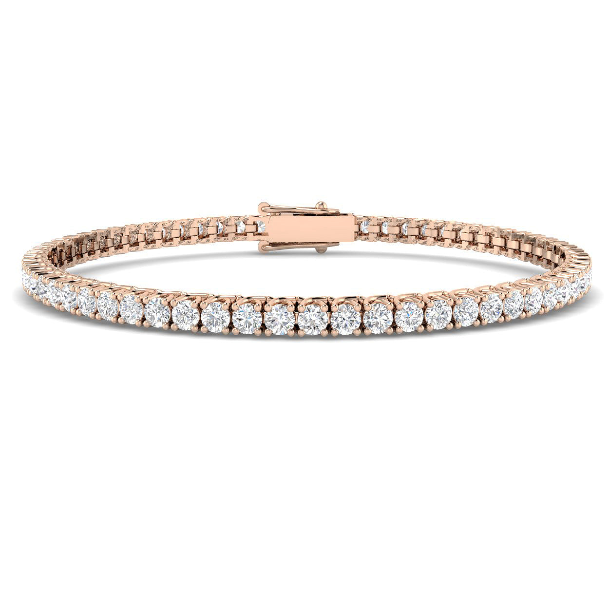 18ct Rose Gold 5.66ct G SI1 Diamond Bracelet
