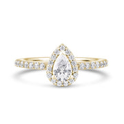 DHW01 Pear Engagement Ring