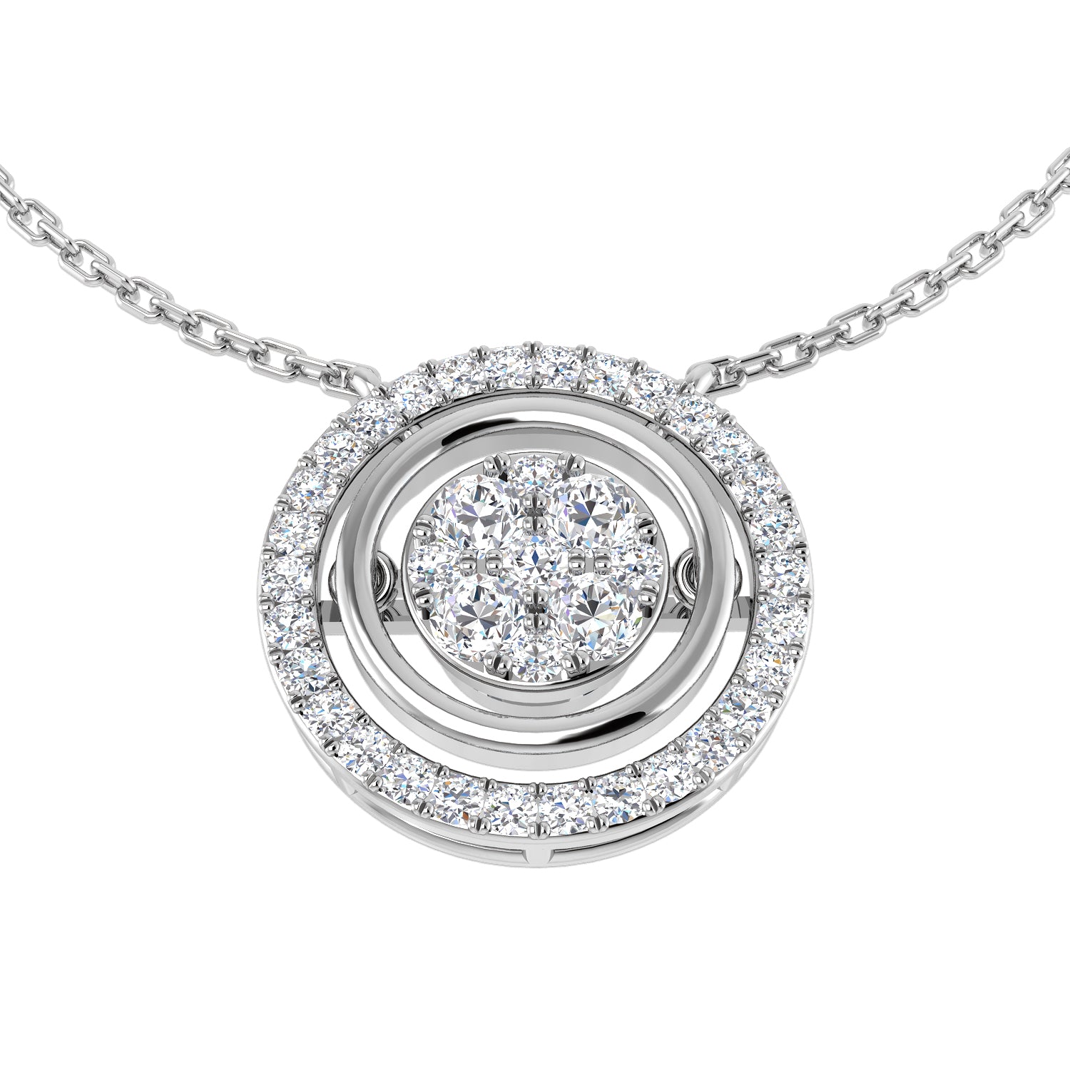 18ct White Gold 0.52ct G SI1 Diamond Necklace