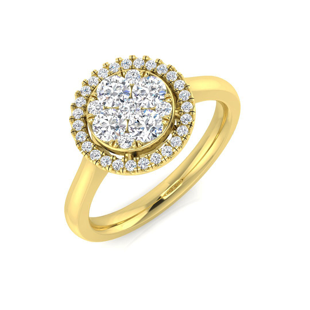 18ct Yellow Gold 0.53ct G SI1 Diamond Ring