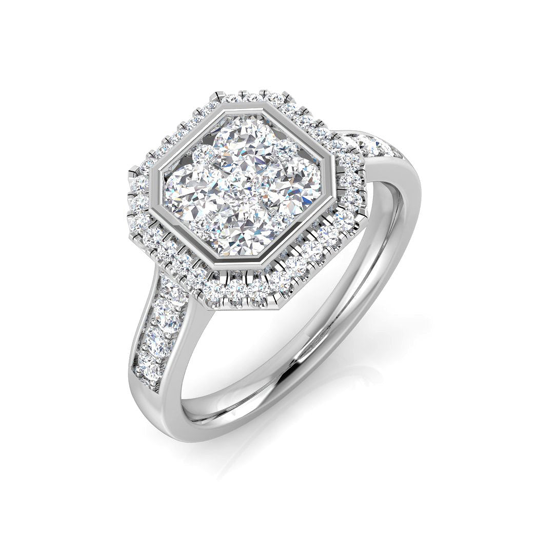 14ct White Gold 0.95ct G SI2 Diamond Ring
