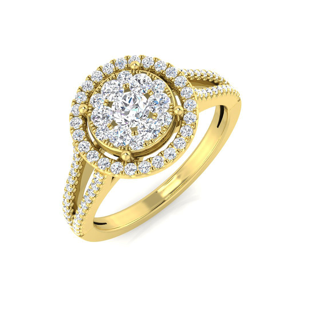 9ct Yellow Gold 0.62ct G SI2 Diamond Ring