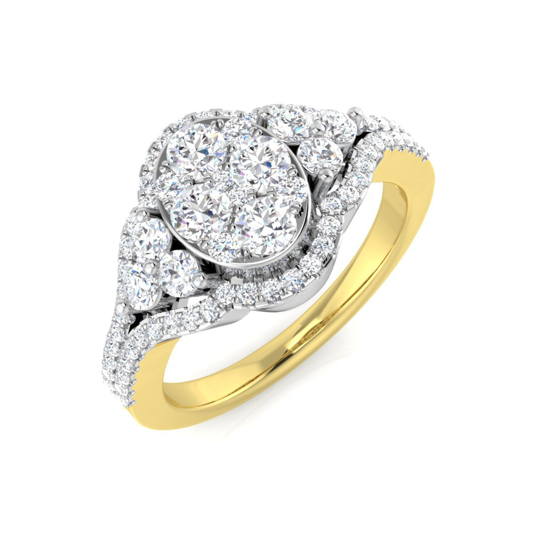 9ct Yellow Gold 0.78ct G SI2 Diamond Ring