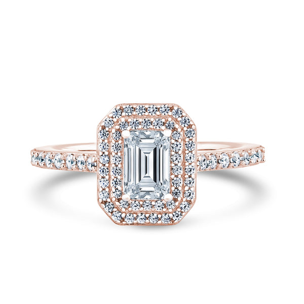 EHW02 Emerald Engagement Ring