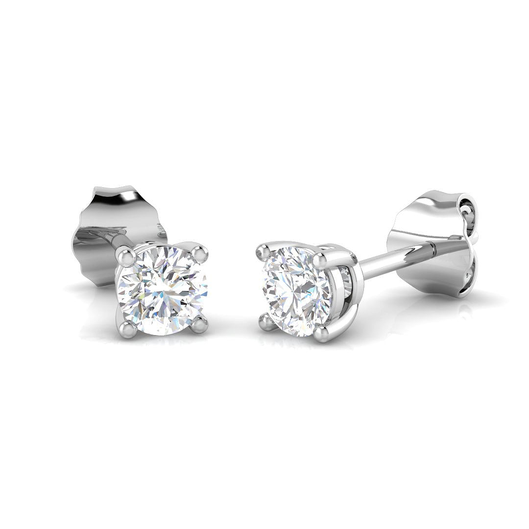 18ct White Gold 0.40ct G SI2 Diamond Earrings