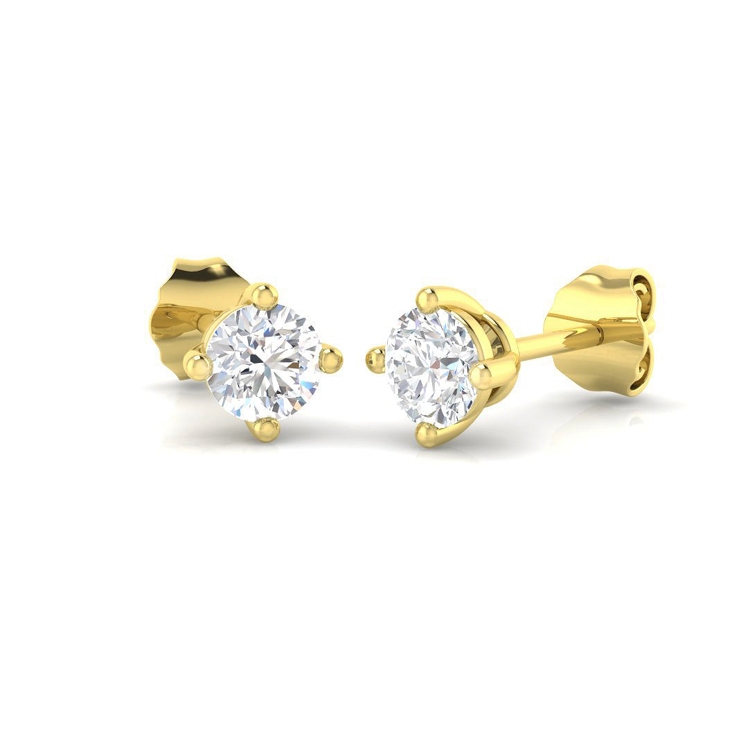 18ct Yellow Gold 0.60ct G SI2 Diamond Earrings