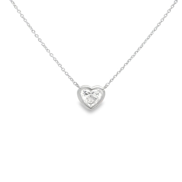 1.50ct Heart cut Diamond Pendant