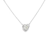 1.50ct Heart cut Diamond Pendant